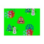 christmas poop emoji 6  x 8  Desktop Photo Plaque 