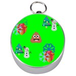 christmas poop emoji Silver Compass