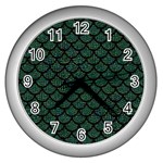 Mermaid Scales Wall Clock (Silver)