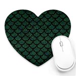 Mermaid Scales Heart Mousepad