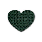 Mermaid Scales Rubber Coaster (Heart)