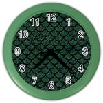 Mermaid Scales Color Wall Clock