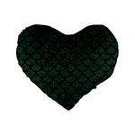 Mermaid Scales Standard 16  Premium Heart Shape Cushion 