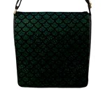 Mermaid Scales Flap Closure Messenger Bag (L)