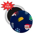 taco Emoji Christmas 2.25  Magnet (10 pack)