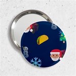 taco Emoji Christmas 2.25  Handbag Mirror