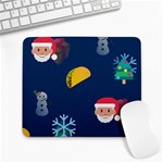 taco Emoji Christmas Large Mousepad