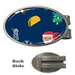 taco Emoji Christmas Money Clip (Oval)