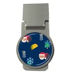 taco Emoji Christmas Money Clip (Round)