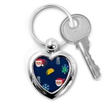 taco Emoji Christmas Key Chain (Heart)