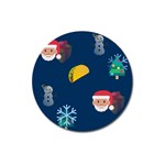 taco Emoji Christmas Magnet 3  (Round)