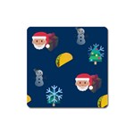 taco Emoji Christmas Magnet (Square)