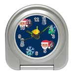 taco Emoji Christmas Travel Alarm Clock