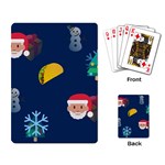 taco Emoji Christmas Playing Cards Single Design