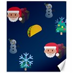 taco Emoji Christmas Canvas 8  x 10 