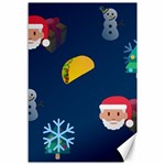 taco Emoji Christmas Canvas 12  x 18 