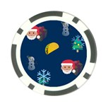 taco Emoji Christmas Poker Chip Card Guard