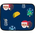 taco Emoji Christmas Double Sided Fleece Blanket (Mini)