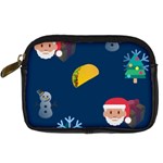 taco Emoji Christmas Digital Camera Leather Case