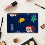 taco Emoji Christmas Cosmetic Bag (Medium)