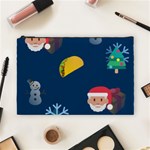 taco Emoji Christmas Cosmetic Bag (Large)