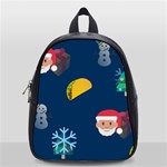 taco Emoji Christmas School Bag (Small)