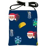 taco Emoji Christmas Shoulder Sling Bag