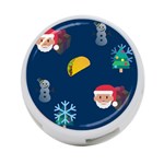 taco Emoji Christmas 4-Port USB Hub (One Side)