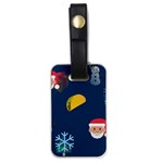 taco Emoji Christmas Luggage Tag (one side)