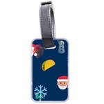 taco Emoji Christmas Luggage Tag (two sides)