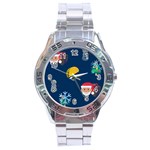 taco Emoji Christmas Stainless Steel Analogue Watch