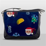 taco Emoji Christmas Messenger Bag