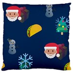 taco Emoji Christmas Large Cushion Case (One Side)