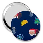 taco Emoji Christmas 3  Handbag Mirror