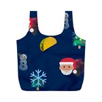 taco Emoji Christmas Full Print Recycle Bag (M)