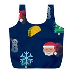 taco Emoji Christmas Full Print Recycle Bag (L)