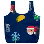 taco Emoji Christmas Full Print Recycle Bag (XL)