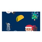 taco Emoji Christmas Satin Shawl