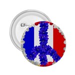 Peace sign paris france 2.25  Button