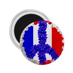 Peace sign paris france 2.25  Magnet