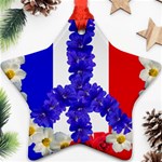 Peace sign paris france Ornament (Star)