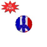 Peace sign paris france 1  Mini Button (10 pack) 