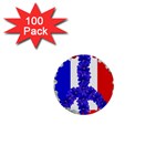 Peace sign paris france 1  Mini Button (100 pack) 