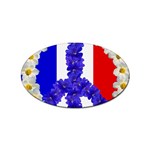 Peace sign paris france Sticker (Oval)