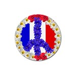 Peace sign paris france Magnet 3  (Round)