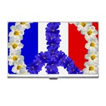 Peace sign paris france Business Card Holder