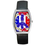 Peace sign paris france Barrel Style Metal Watch