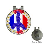 Peace sign paris france Golf Ball Marker Hat Clip