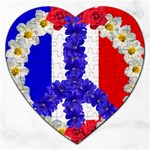 Peace sign paris france Jigsaw Puzzle (Heart)