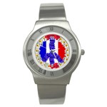 Peace sign paris france Stainless Steel Watch